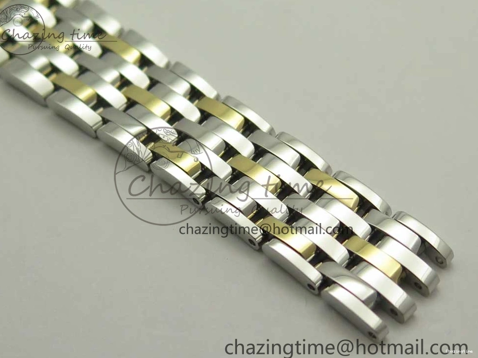 0523 Attractive De Ville Prestige Ladies 32.7mm SS MKF 1:1 Best Edition White Dial Roman Markers on SS YG Bracelet MIYOTA 7965